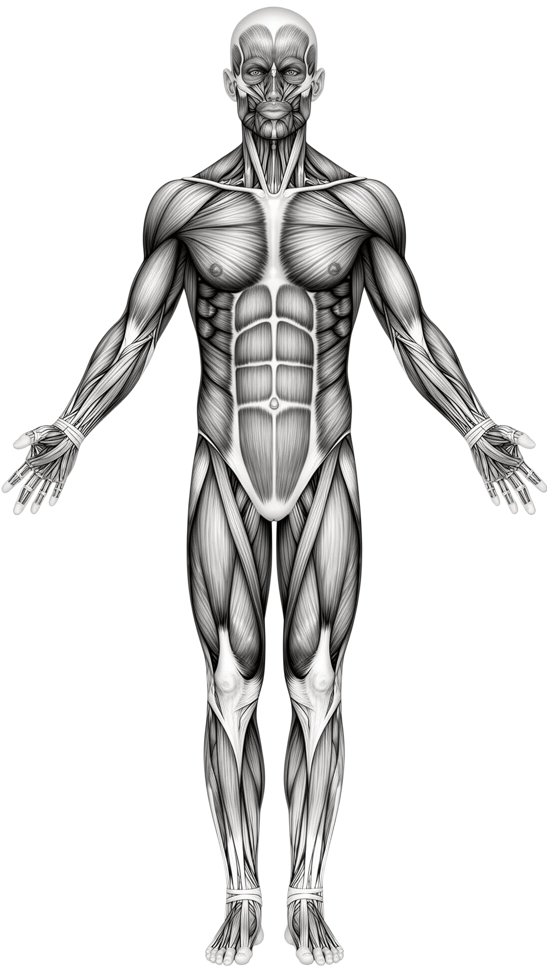 Human anatomy front view